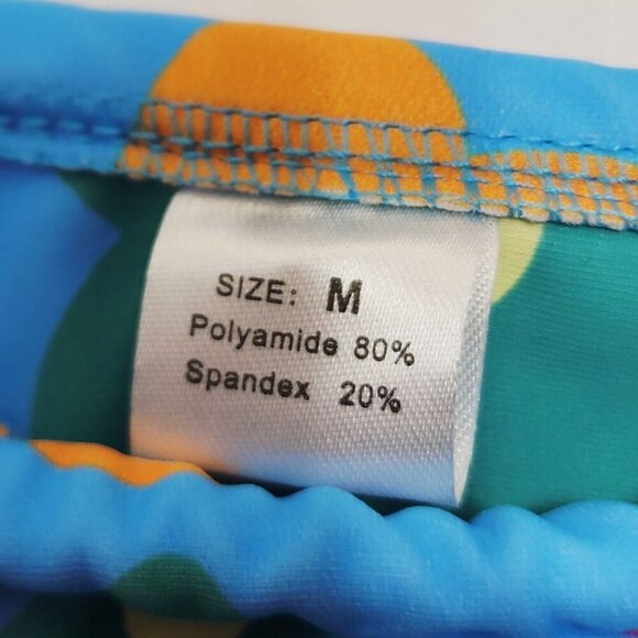 Floral Print Triangle Bikini Set Womens Adjustable Tie Straps Size M Swimsuit - Picture 2 of 5